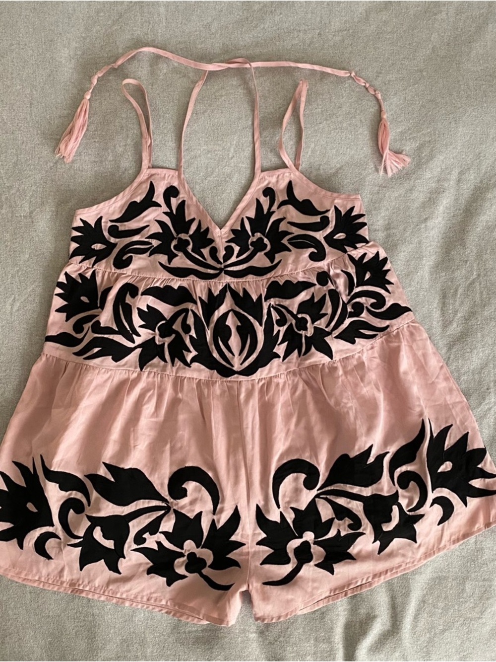 Free People Everblue Romper Pink Size Small Pool Beach Coverup - Picture 2 of 6